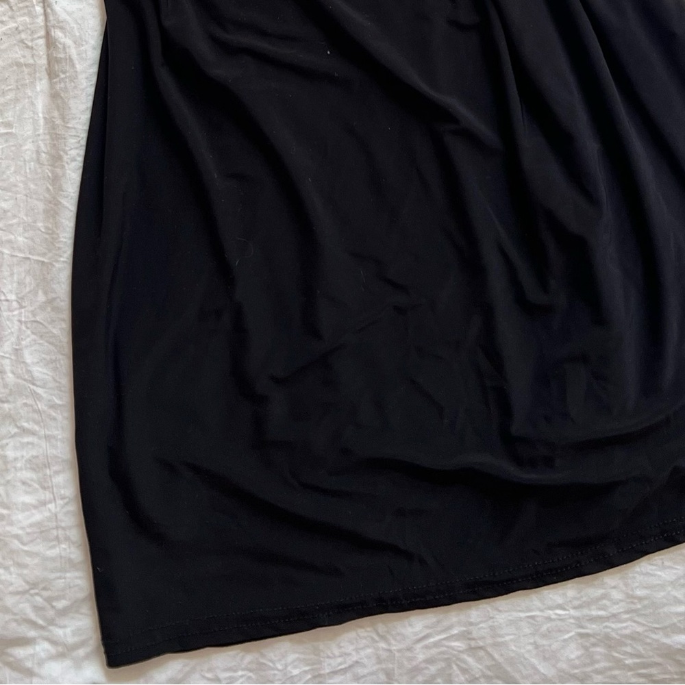 PLT Black Slinky Cowl Neck Mini Dress - Picture 5 of 5